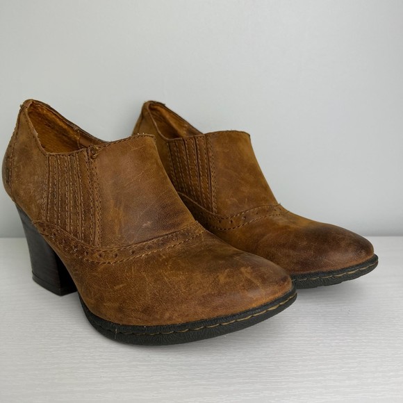 BOC Western style bootie stacked heel Born - Picture 1 of 4